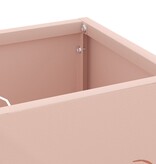 VidaXL Paraplubak Roze Metaal Middelgroot Rechthoekig Modern