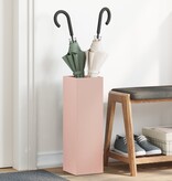 VidaXL Paraplubak Roze Metaal Standaard Paraplubak Rechthoekig