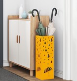 VidaXL Paraplu Stand Mosterdgeel Metaal Compact Decoratieve Inlagen