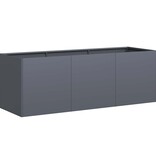 VidaXL Plantenbak 120x40x40 cm koudgewalst staal antracietkleurig