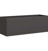 VidaXL Plantenbak 120x40x40 cm koudgewalst staal zwart