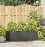 VidaXL Plantenbak 120x40x40 cm koudgewalst staal zwart