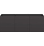 VidaXL Plantenbak 120x40x40 cm koudgewalst staal zwart