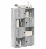 VidaXL Boekenkast 60x24x101,5 cm bewerkt hout grijs sonoma eikenkleur