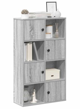 VidaXL Boekenkast 60x24x101,5 cm bewerkt hout grijs sonoma eikenkleur