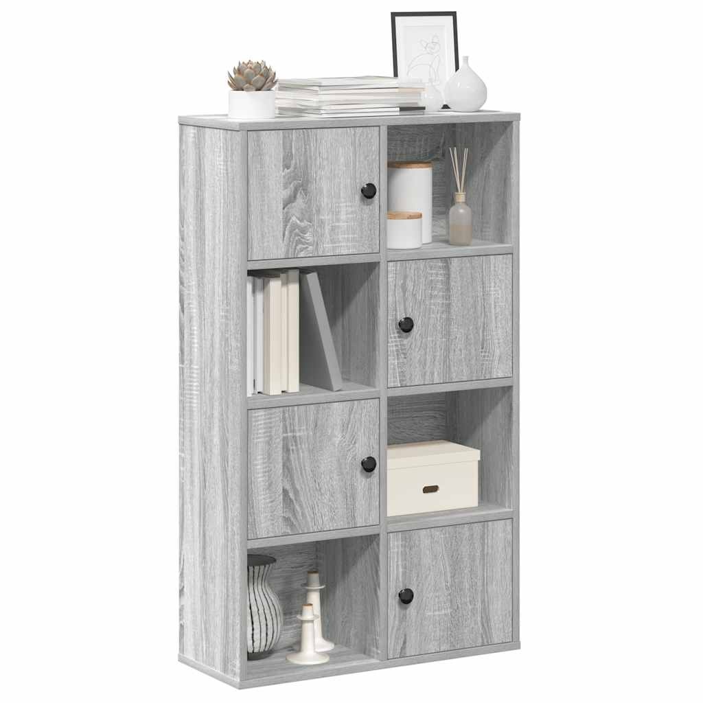 VidaXL Boekenkast 60x24x101,5 cm bewerkt hout grijs sonoma eikenkleur