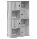 VidaXL Boekenkast 60x24x101,5 cm bewerkt hout grijs sonoma eikenkleur