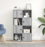 VidaXL Boekenkast 60x24x101,5 cm bewerkt hout grijs sonoma eikenkleur