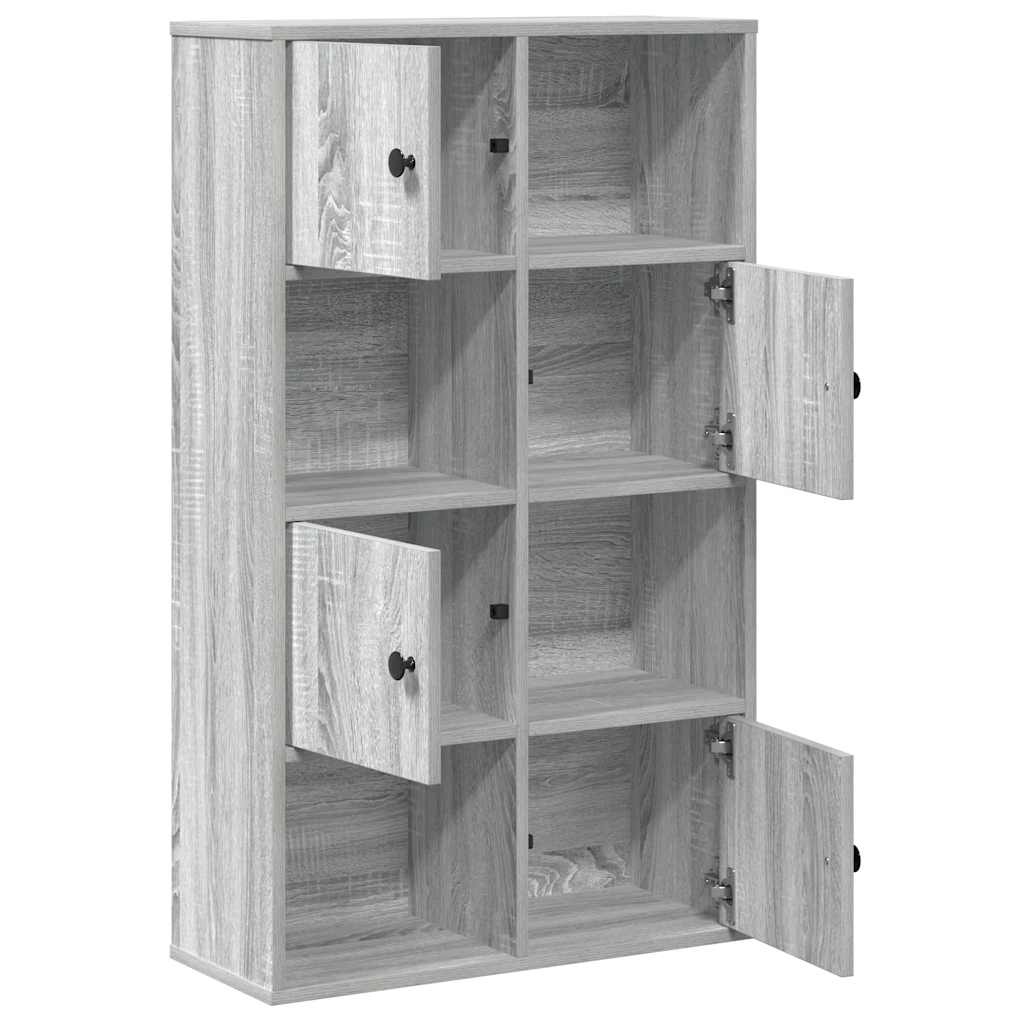 VidaXL Boekenkast 60x24x101,5 cm bewerkt hout grijs sonoma eikenkleur