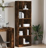 VidaXL Boekenkast 57x28,5x174 cm bewerkt hout gerookt eikenkleurig