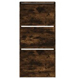 VidaXL Schoenenkast 60x21x125,5 cm bewerkt hout gerookt eikenkleurig
