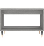 VidaXL Salontafel 60x50x40 cm bewerkt hout grijs sonoma eikenkleurig