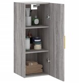 VidaXL Hangkast 34,5x34x90 cm grijs sonoma eikenkleurig