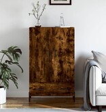 VidaXL Hoge kast 69,5x31x115 cm bewerkt hout gerookt eikenkleurig