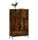 VidaXL Hoge kast 69,5x31x115 cm bewerkt hout gerookt eikenkleurig