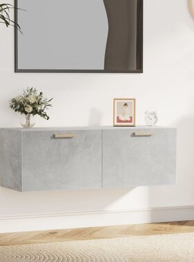 VidaXL Wandkast 100x36,5x35 cm bewerkt hout grijs