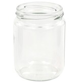 VidaXL Jampotten met wit met rode deksels 48 st 230 ml glas