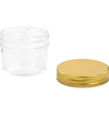 VidaXL Jampotten met goudkleurige deksels 48 st 110 ml glas