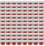 VidaXL Jampotten met zilverkleurige deksels 96 st 110 ml glas