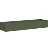 VidaXL Plantenbak 280x80x40 cm staal olijfgroen