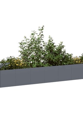 VidaXL Plantenbak 280x80x40 cm staal antracietkleurig