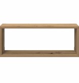 VidaXL Wandschappen kubus 2 st 60x15x23 cm hout artisanaal eiken