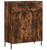 VidaXL Dressoir 69,5x34x90 cm bewerkt hout gerookt eikenkleurig