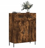 VidaXL Dressoir 69,5x34x90 cm bewerkt hout gerookt eikenkleurig