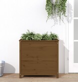 VidaXL Plantenbak 82,5x40x78 cm massief grenenhout honingbruin
