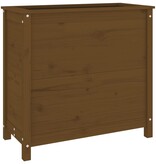 VidaXL Plantenbak 82,5x40x78 cm massief grenenhout honingbruin