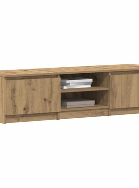 VidaXL Tv-meubel 140x40x36 cm bewerkt hout artisanaal eikenkleurig