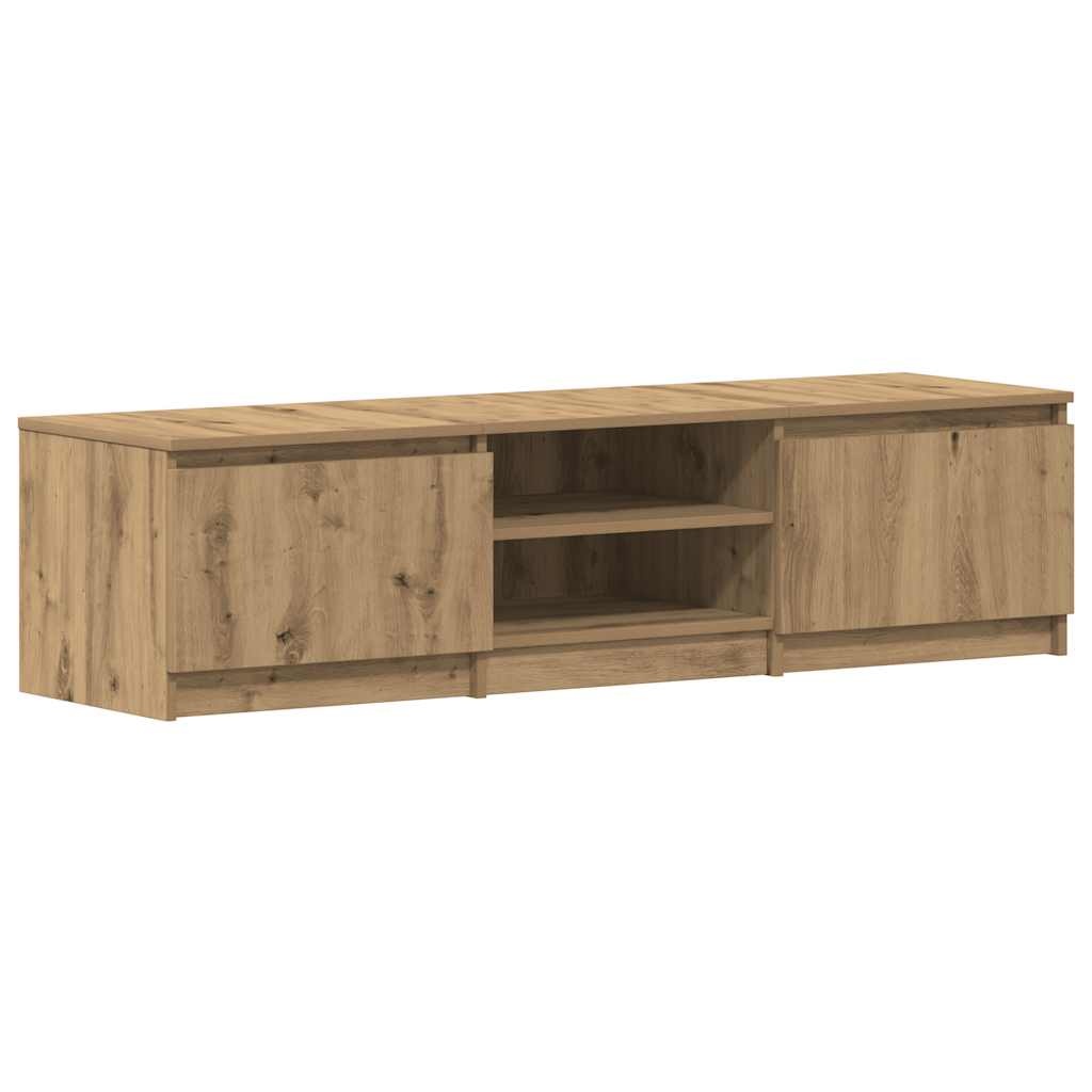 VidaXL Tv-meubel 140x40x36 cm bewerkt hout artisanaal eikenkleurig