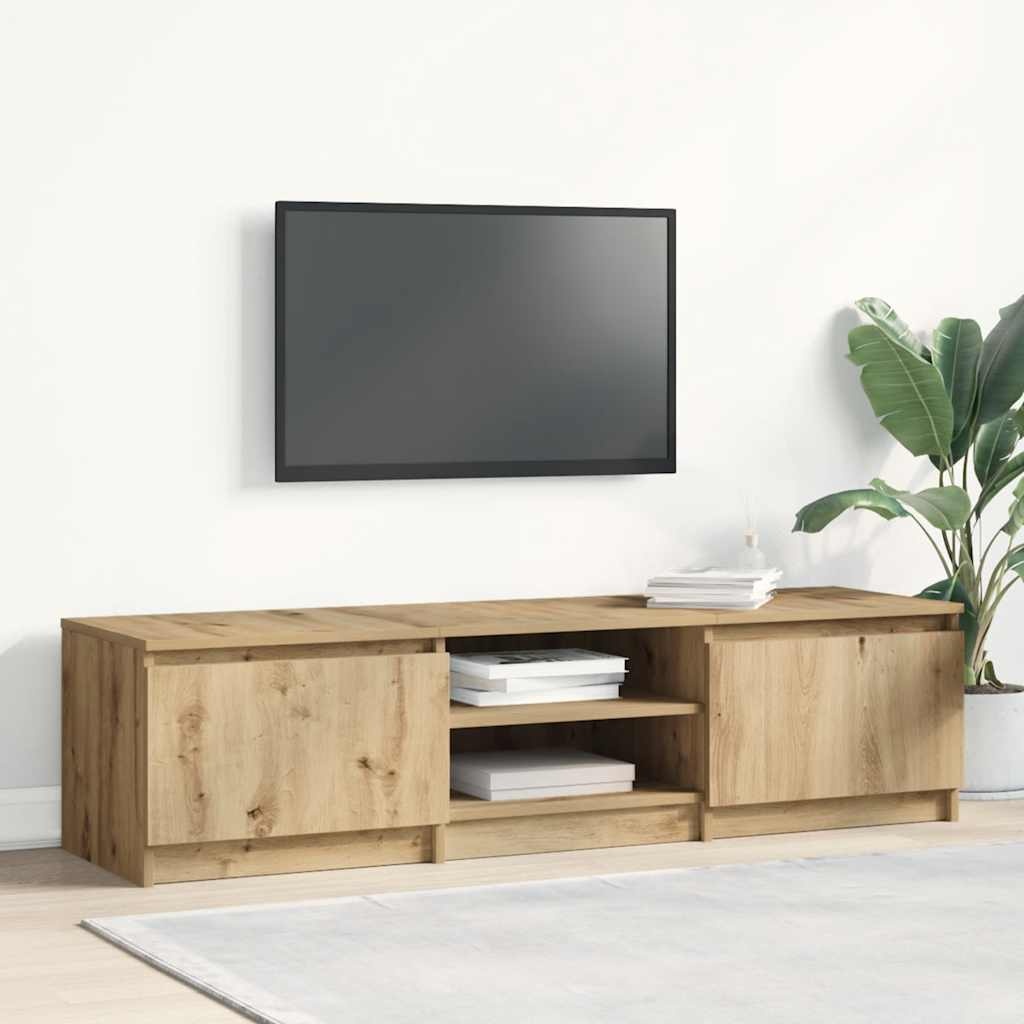VidaXL Tv-meubel 140x40x36 cm bewerkt hout artisanaal eikenkleurig
