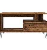 VidaXL Salontafel 90x49x45 cm bewerkt hout oud houtkleurig