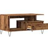 VidaXL Salontafel 90x49x45 cm bewerkt hout oud houtkleurig
