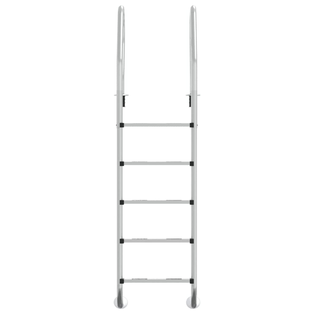 VidaXL Zwembadladder 54x38x211 cm 304 roestvrij staal