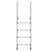 VidaXL Zwembadladder 54x38x184,5 cm 304 roestvrij staal