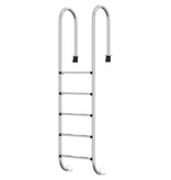 VidaXL Zwembadladder 54x38x211 cm 304 roestvrij staal