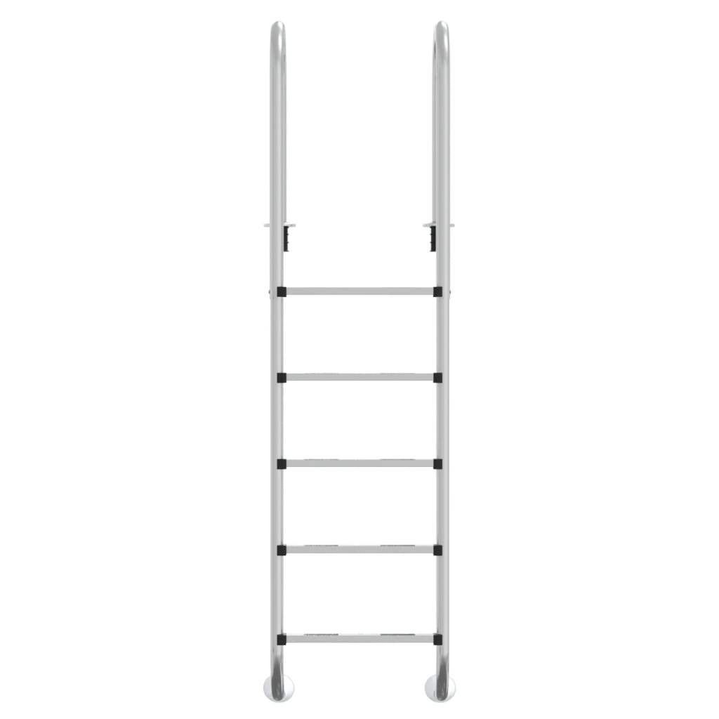 VidaXL Zwembadladder 54x38x211 cm 304 roestvrij staal