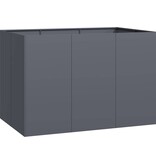 VidaXL Plantenbak 120x80x80 cm staal antracietkleurig