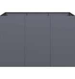VidaXL Plantenbak 120x80x80 cm staal antracietkleurig
