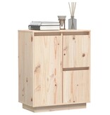 VidaXL Dressoir 60x34x75 cm massief grenenhout