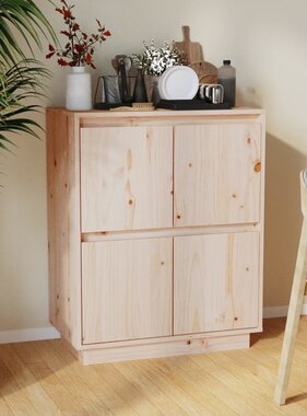 VidaXL Dressoir 60x34x75 cm massief grenenhout