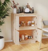 VidaXL Dressoir 60x34x75 cm massief grenenhout