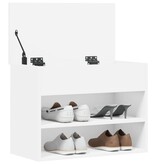 VidaXL Schoenenbank 60x30x45 cm bewerkt hout wit