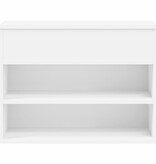 VidaXL Schoenenbank 60x30x45 cm bewerkt hout wit