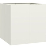 VidaXL Plantenbak 80x80x80 cm staal wit