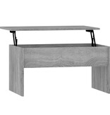 VidaXL Salontafel 80x50,5x41,5 cm bewerkt hout grijs sonoma eikenkleur