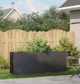 VidaXL Plantenbak 200x40x80 cm koudgewalst staal zwart