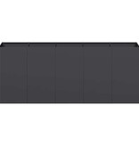 VidaXL Plantenbak 200x40x80 cm koudgewalst staal zwart